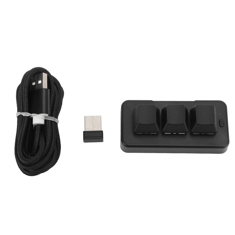 Customize 3 Keys Keyboard Black 3 Keys One Handed Mini