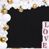 Joydeco Black Backdrop Curtains for Parties, 10x10 Wrinkle Free Black