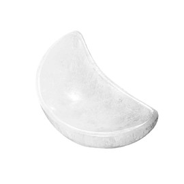 NKlaus Selenite Moon Bowl 11 x 5.5 x 3 cm - Moon-Shaped Selenite Bowl for Meditation, Healing Stones and Energy Work, Hand Polished and Ideal for Spiritual Decoration, Energetic Cleansing and Harmony