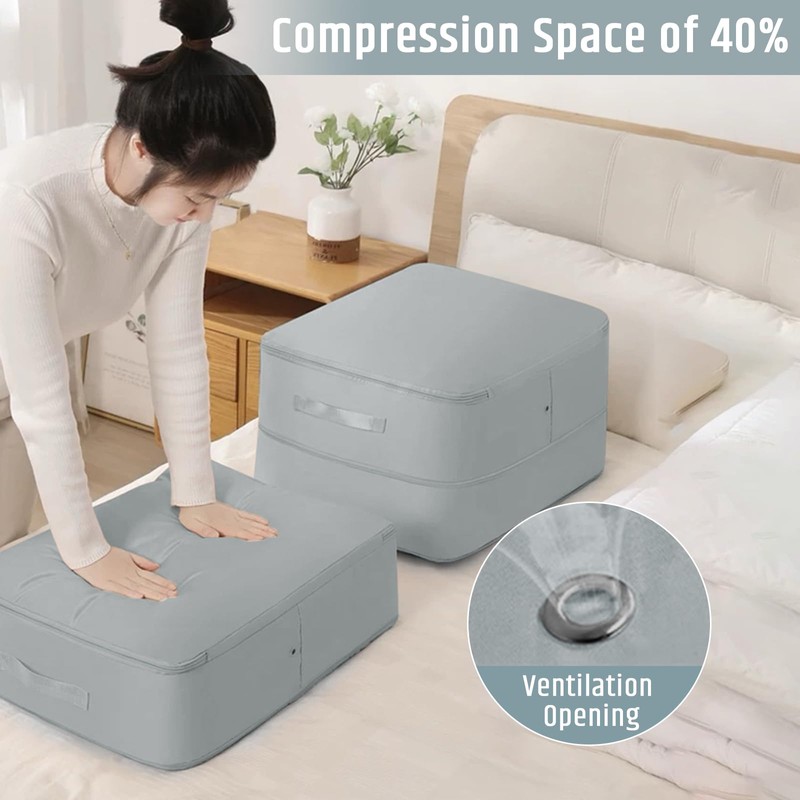 FIVAVA Space-saving compressing organiser, storage for duvets, clothes storage, storage