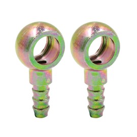 sourcing map Pack of 2 6 mm ID Hose Coupling 12 mm Banjo Fitting Fuel Line Adapter for Motorcycle Car