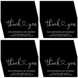 OUGERKID 100Pcs Thank You Cards,2 x 3.5 Inches Thanks Greeting Cards,Thank You for Supporting My Business Cards,Your Order Made My Day Cards,I Hope This Package Makes Yours Cards