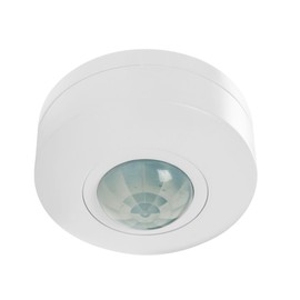 ILLUX Sensor de Movimiento para Iluminación infrarrojo 360° Color Blanco para Muro o Techo Oficina Sensor de Movimiento para Foco LED, Fluorescente o halógeno SE-2102.B