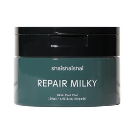 shaishaishai REPAIR MILKY Skin Peel Toner Pads, Rice Toner Pad, Gentle Exfoliating with Peptide and PHA 2%, Hydrating Toner for Face, 60 pads