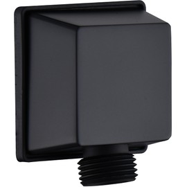 Square Wall Elbow for Hand Held Shower, Matte Black
