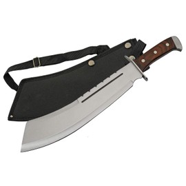 SZCO Supplies 18.25" Brown Wood Bully Machete, 926948-BK