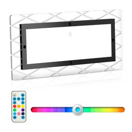 Kriogor Car Ceiling Light 12 V with Switch with Remote Control, 15 W 2000 LM Motorhome Light 12 V, 3 Light Modes, 4 Brightness Dimmable Car Interior Lighting for Campers, Trucks, Boats (Colour LED