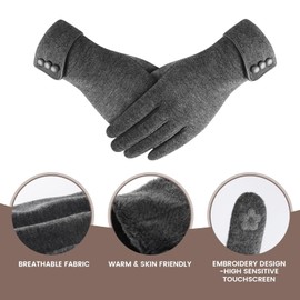 Suphigher Winter Gloves for Women, Winter Touch Screen Texting Warm Gloves with Thermal Soft Lining for Women