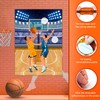 Pin The Basketball on The Hoop Game, 7 Pcs Basketball