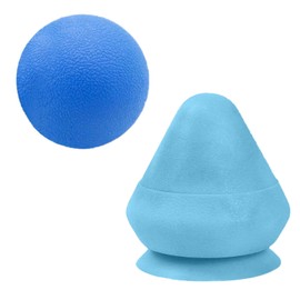 Eruceky Zweiteiliges Set Triggerpunkt Drücker Massagegerät, Faszienball mit Saugnapf, Faszien-Ball, für Muskelschmerzen und Spannung Des Rückens, Nacken, Arme, Schulter（Blau）
