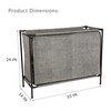 Simplify Shoe Cubby, 16 Compartment, Grey (23200-GREY)