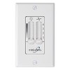 Minka-Aire WC106-WH, 4 Speed Wall Mount Fan Control with Dimmer