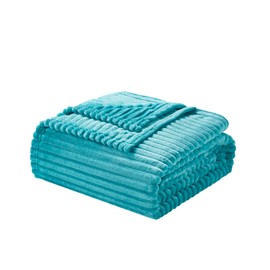 Nestl Soft King Size Blanket – Cozy Bed Blankets King Size, Warm King Blanket, Lightweight King Size Blankets for Bed, Cut Plush Fleece Blanket King Size, Teal King Size Fuzzy Blanket 108 x 90 Inches