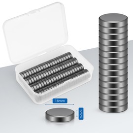 Wukong Wukong 90 Stück Starke Magnete für Magnettafel, 18×5mm Magnete Whiteboard, Schwarz Magnete für Magnettafel, Büro, Ausschreibung und Schule