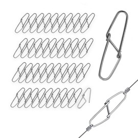 40-Pack Stainless Steel S-Shaped Carabiners – Small Locking Hooks (1.37") for Backpack, Luggage, Purse & Tent, Anti Theft Zipper Locking Clips – Compact & Durable Silver Clips