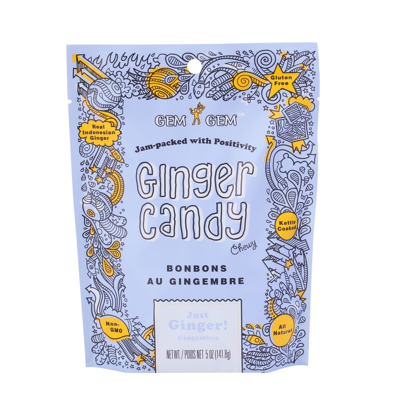 Gem Gem 6 Packs Gem Gem All Natural Ginger Candy