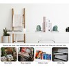 AMOYSTONE Marble & Fluorite Bookends - Heavy Duty L-Shape Book