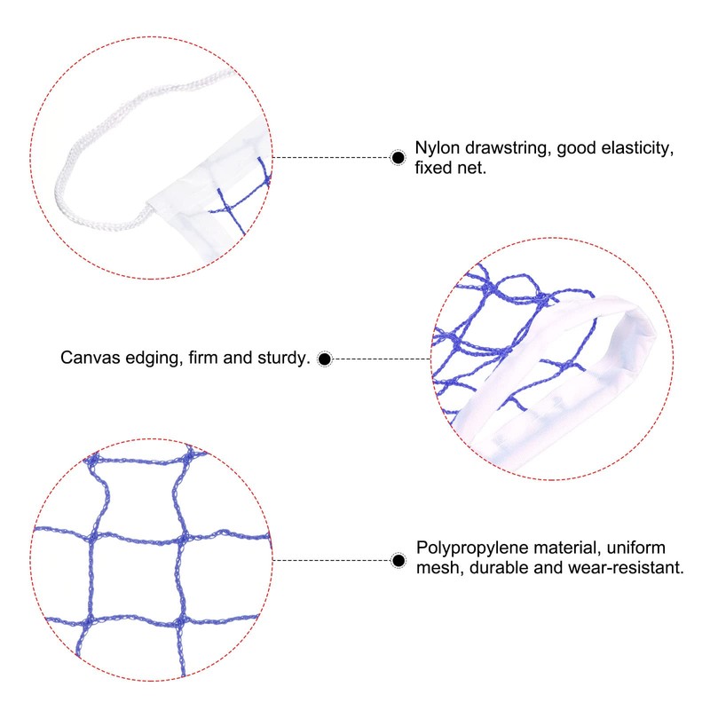 PATIKIL 20x2.5ft Badminton Net, Badminton Court Netting Replacement 0.98x0.98" Mesh