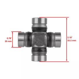 Caltric Front Drive Shaft Input Yoke U-Joint Fits Arctic Cat 700 2008-2017 0819-061