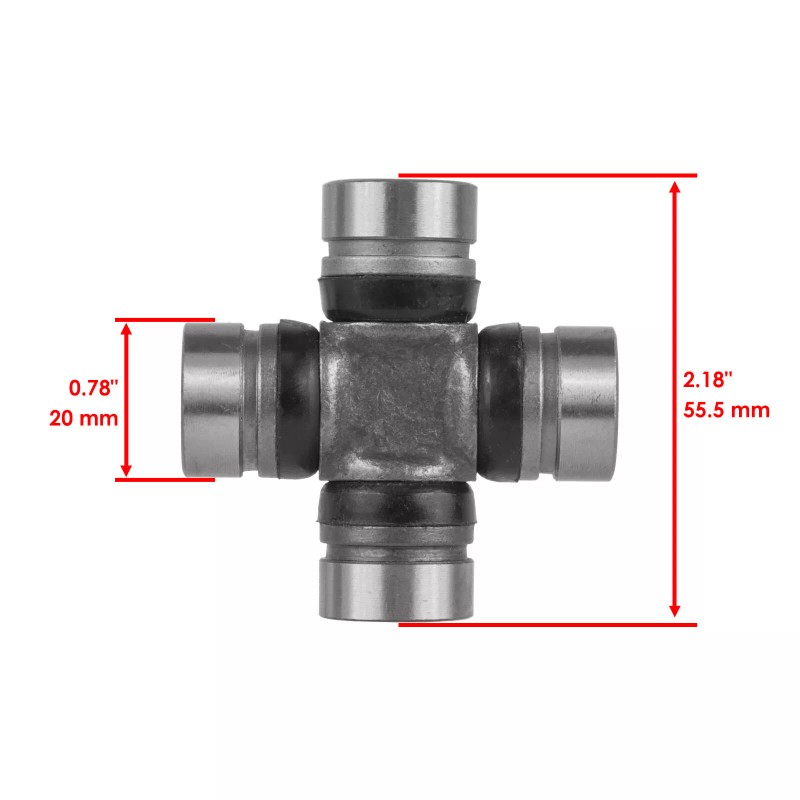 Caltric Front Drive Shaft Input Yoke U-Joint Fits Arctic Cat