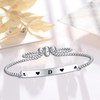 Jzxwan Birthday Valentine's Day Bracelet for Women Love Letter D