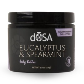 dŌSA Eucalyptus & Spearmint Body Butter – Natural Moisturizer with Shea Butter, Eucalyptus Extract & Spearmint, Hydrating & Nourishing for Dry Skin, Waterless, Eco-Friendly, 8 oz