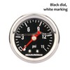 MEASUREMAN 1.5" Black Dial, 304 Stainless Steel case, Liquid Filled