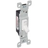 Leviton 15-Amp, 120 Volt, Toggle Framed Single-Pole AC Quiet Switch,