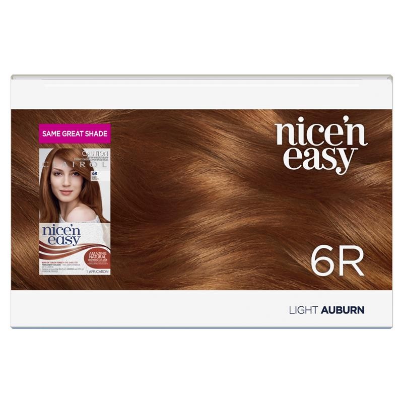 Clairol Nice & Easy 6R Natural Light Auburn Hair Colour
