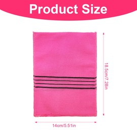 AEIOPRS 4 x Exfoliating Gloves, Double-Sided Towel, Dead Skin, Callus Scrubber, Shower Exfoliating Gloves, Bath Accessories