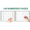 Notary Journal Log Book, 10"x7", Spiral Bound Notary Journal, Flexible