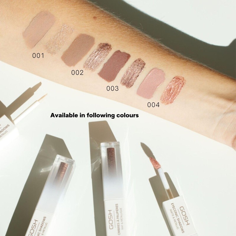GOSH Eyeconic Eyeshadow 2-in-1 Eyeshadow Nude with Matte and Metallic