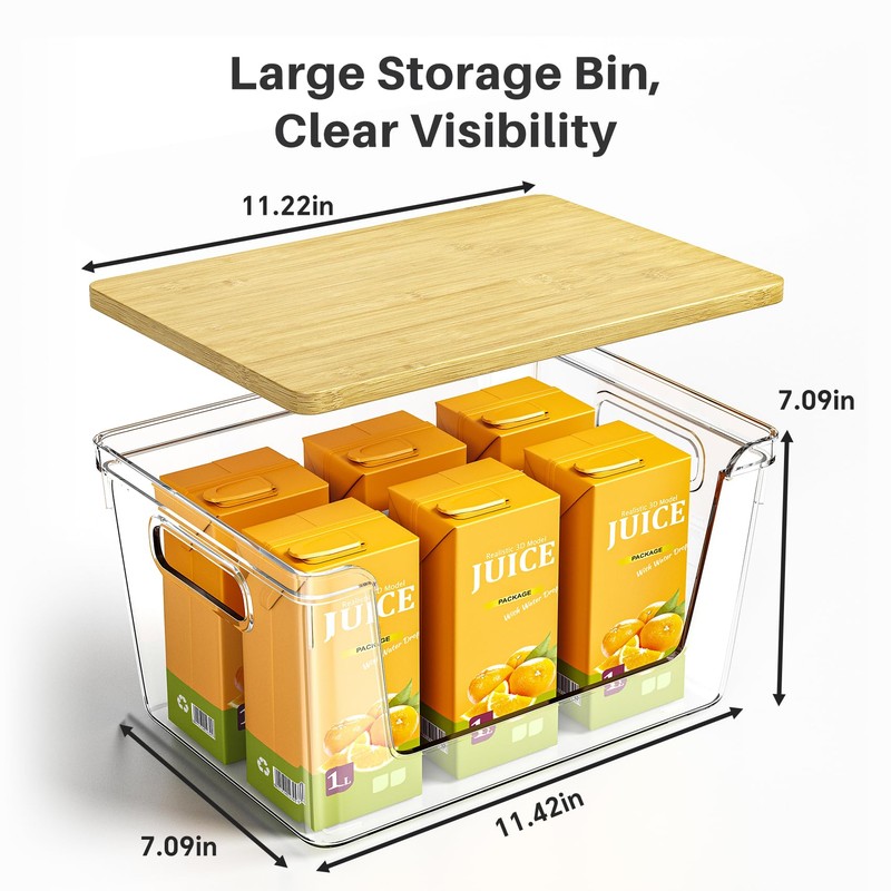 Ducoak 2 Set Pantry Organizer and Stackable Storage Kitchen,Sturdy and