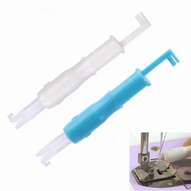 2 Pieces Sewing Needle Inserter Automatic Needle Threader Needle Threading Tool for Sewing Machine Blue and White by Jindizi