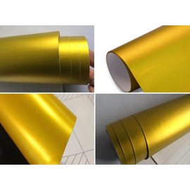 LZLRUN Car Metallic Satin Matte Chrome Ice Vinyl Wrap Sticker Bubble Free