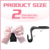 Tressora 2 Pack Car Bag Hooks,Cute Bow Car Seat Hooks