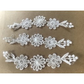 Venice 60 PCS NATURAL FLORAL RAYON VENISE APPLIQUE