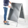 M&T Displays Sandwich Board Sidewalk Snap A-Frame Header Menu Holder