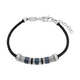 s.Oliver Identity Bracelet Stainless Steel Men's Bracelet, Silver, Comes in Jewellery Gift Box, Stainless Steel, No Gemstone