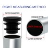 sourcing map 36pcs 5/8" 16mm OD Plastic Round Tube, Ribbed