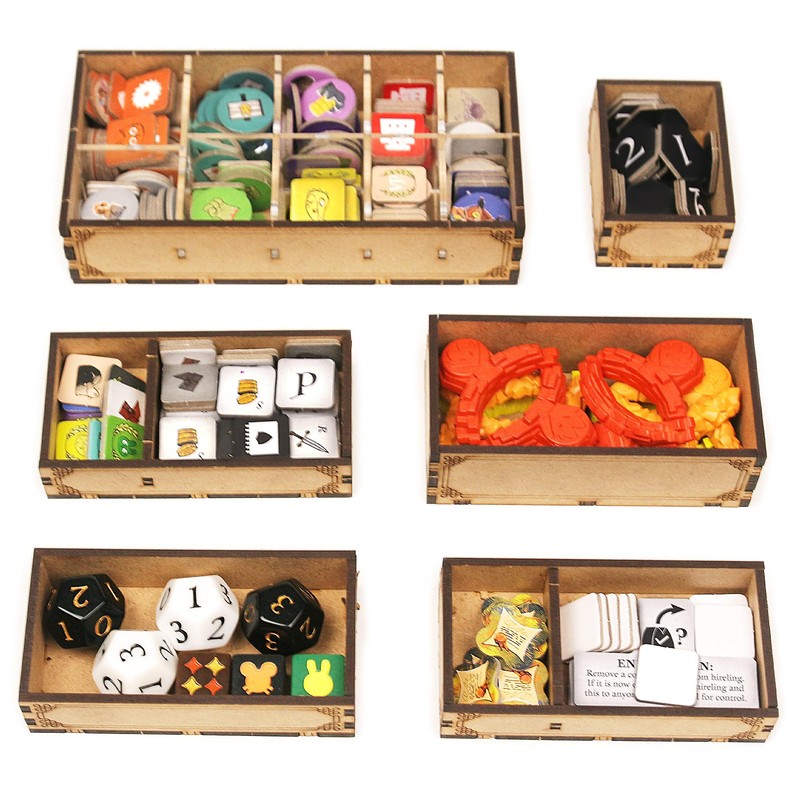 TowerRex Organizer for Root Board Game and Underworld, Riverfolk, Marauder,