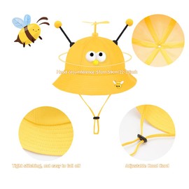 Propeller Hat, Funny Bees Hats, Hat Bee with Propeller for Adult and Kids Dress Up Costume & Party Hats