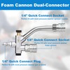 DUSICHIN Pressure Washer Short Gun Foam Cannon 1/4" Quick Connector,Car