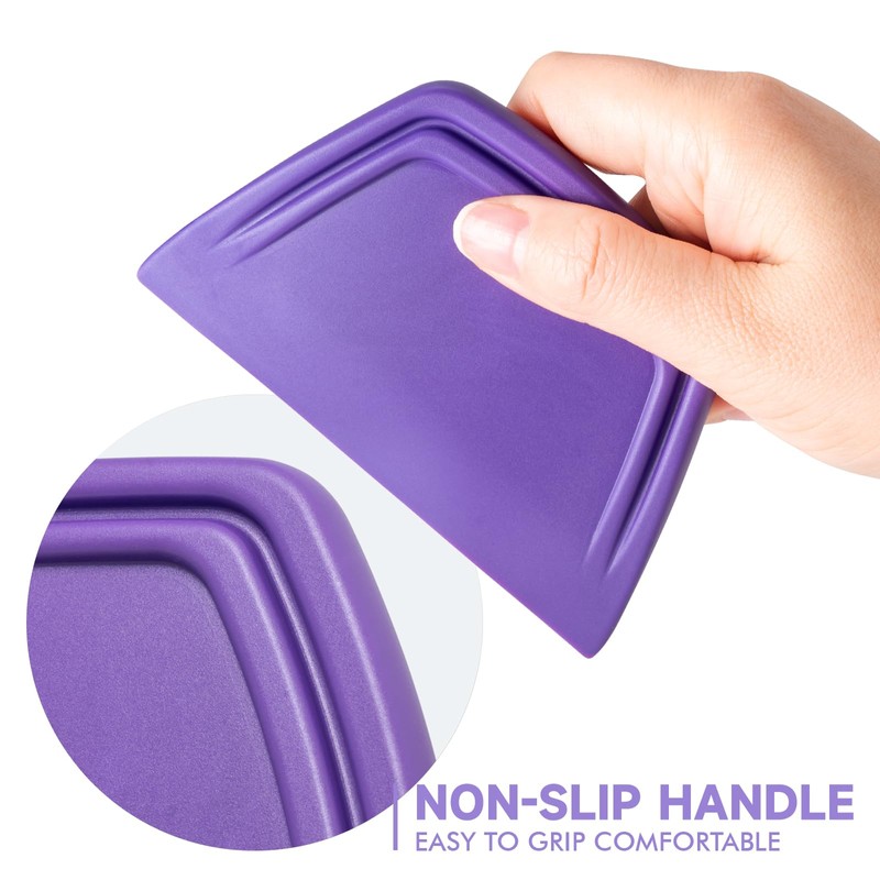 FOSHIO 2-Pack Purple PPF Squeegees, TPU Squeegee for Vinyl Car