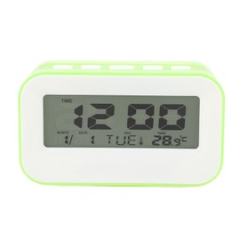 LCD Kids Alarm Clock Backlight Musical Alarms Countdown Timer Function Birthday Reminder Digital Alarm Clock Green