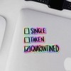 Holographic Decal Stickers of Single Taken Quarantined Premium Waterproof Vinyl