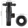 G1/2in Brass Hot and Cold Triangular Valve Water Stop Angle