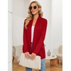 Rapbin Womens Lightweight Black Cardigan Long Sleeve Open Front Cardigans