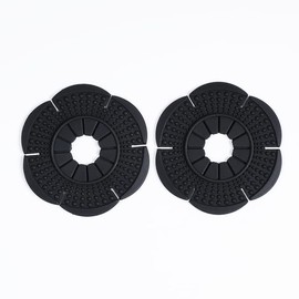 Paquete de 2 fundas protectoras para limpiaparabrisas de coche, a prueba de polvo, cubierta protectora de silicona para varios tipos de cubierta protectora para el brazo del limpiaparabrisas (negro, agujero grande)