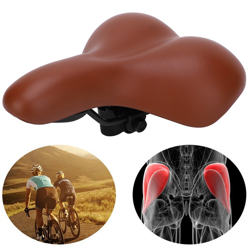 PU Leather Ergonomic Bumper Mountain Bicycle Saddle Seat Bike Cushion